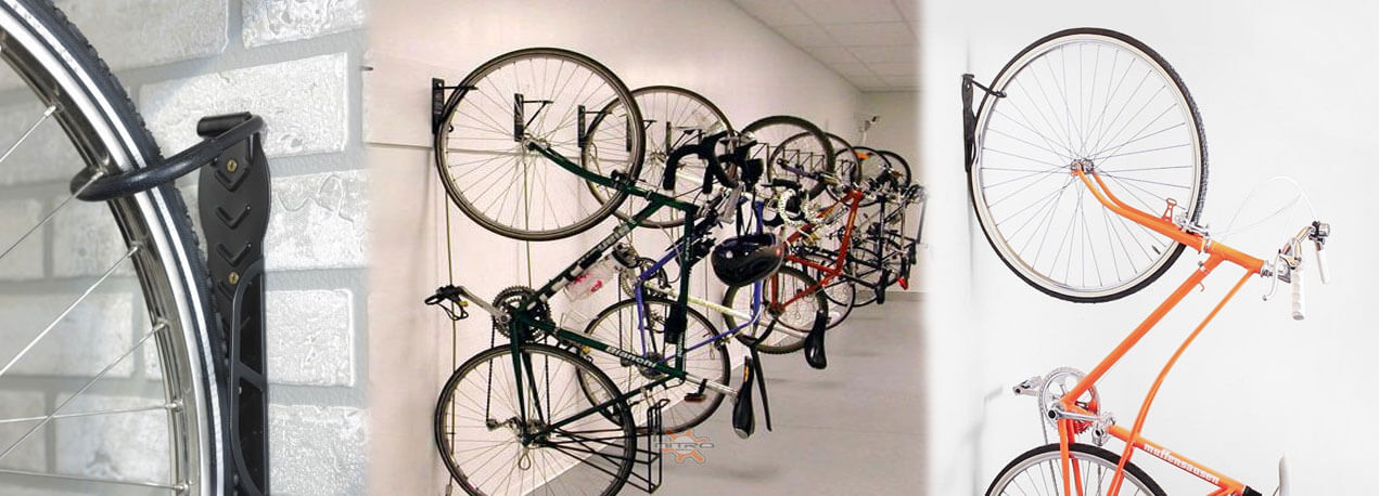 Base de pared para bicicletas de cualquier tamaño